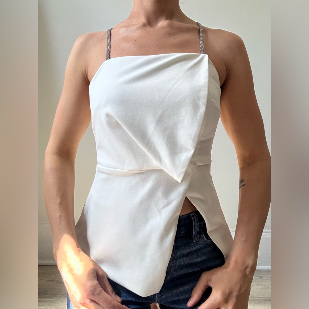 Rhinestone straps top